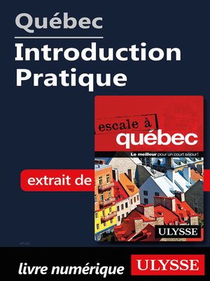cover image of Québec--Introduction Pratique